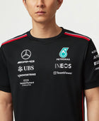 Maillot noir de l'équipe Mercedes 2023