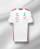 Maillot blanc de l'équipe Mercedes 2023