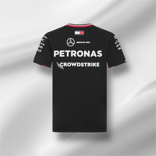 Mercedes Team Schwarzes Shirt 2024