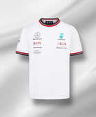 Maillot blanc de l'équipe Mercedes 2022