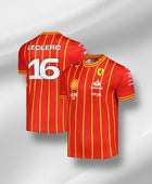 Scuderia Ferrari Charles Leclerc Shirt 2024 - Soccer Jersey Edition