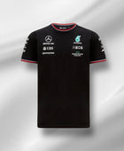 Maillot noir de l'équipe Mercedes 2021