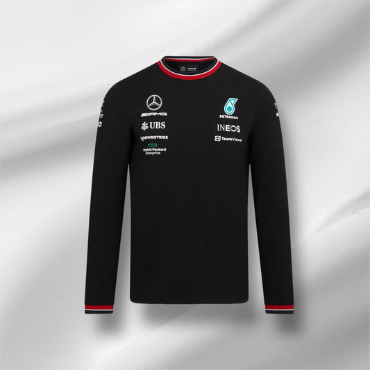 Maillot manches longues noir Team Mercedes 2022