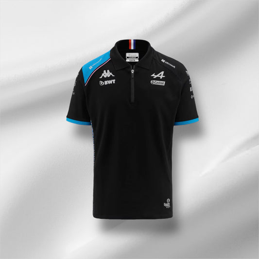 Alpine Team Schwarzes Polo 2023