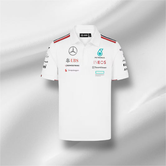 Mercedes Team White Polo 2024