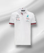 Polo blanc de l'équipe Mercedes 2021