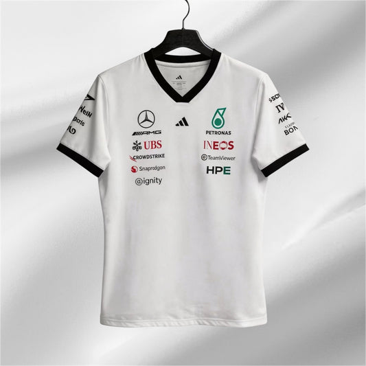Mercedes Team White Shirt 2026 - Oversized Edition