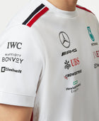 Maillot blanc de l'équipe Mercedes 2023