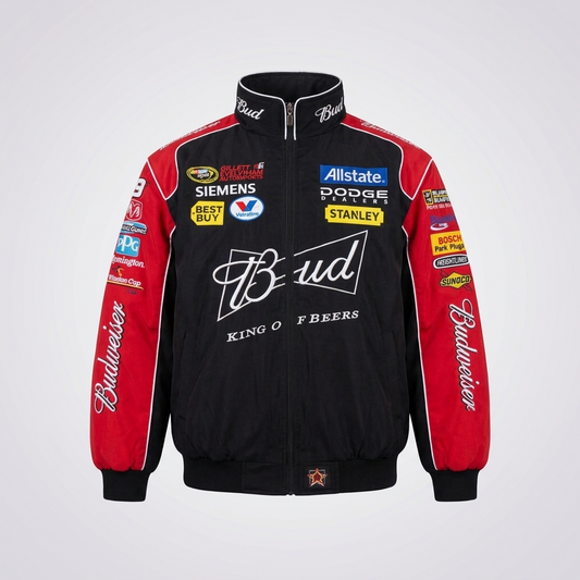 Budweiser Black Vintage Jacket - Front