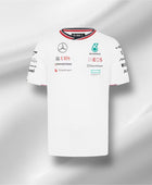 Weißes Mercedes-Team-Shirt 2024