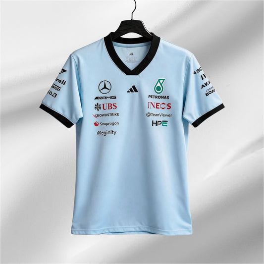 Mercedes Team Blue Shirt 2026 - Oversized Edition