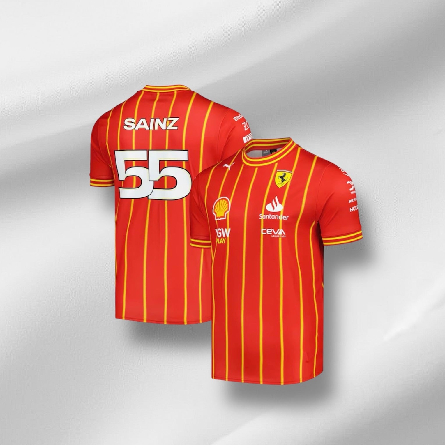 Scuderia Ferrari Carlos Sainz Shirt 2024 - Soccer Jersey Edition