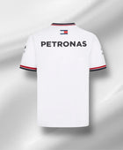 Weißes Mercedes-Team-Trikot 2022