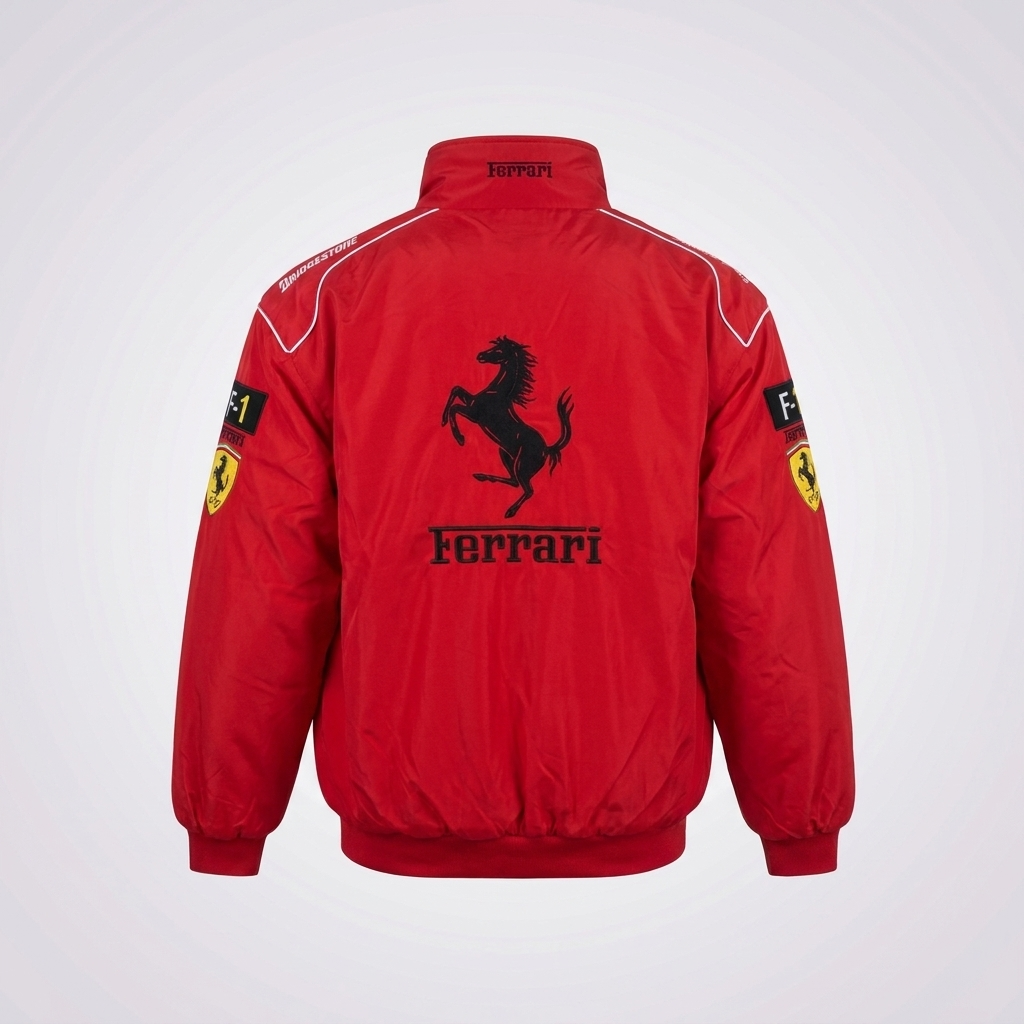Ferrari Red Vintage Jacket - Back