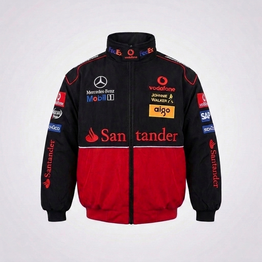 McLaren Black Vintage Jacket - Front