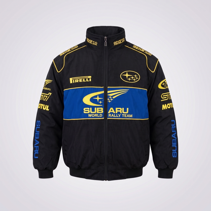 Subaru Black Vintage Jacket - Front