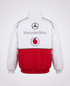 White Mercedes Vintage Racing Jacket V1 - Back